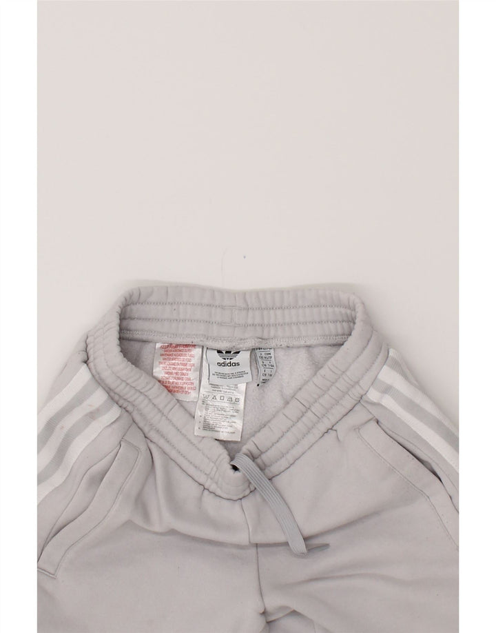 ADIDAS Boys Sport Shorts 7-8 Years Grey Cotton Vintage Adidas and Second-Hand Adidas from Messina Hembry 