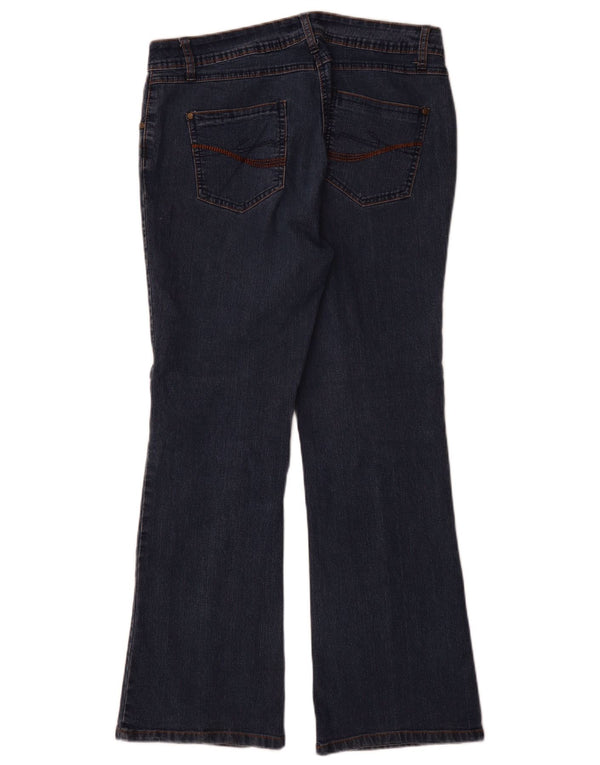M&Co Womens Bootcut Jeans UK 14 Large W32 L30 Blue Cotton