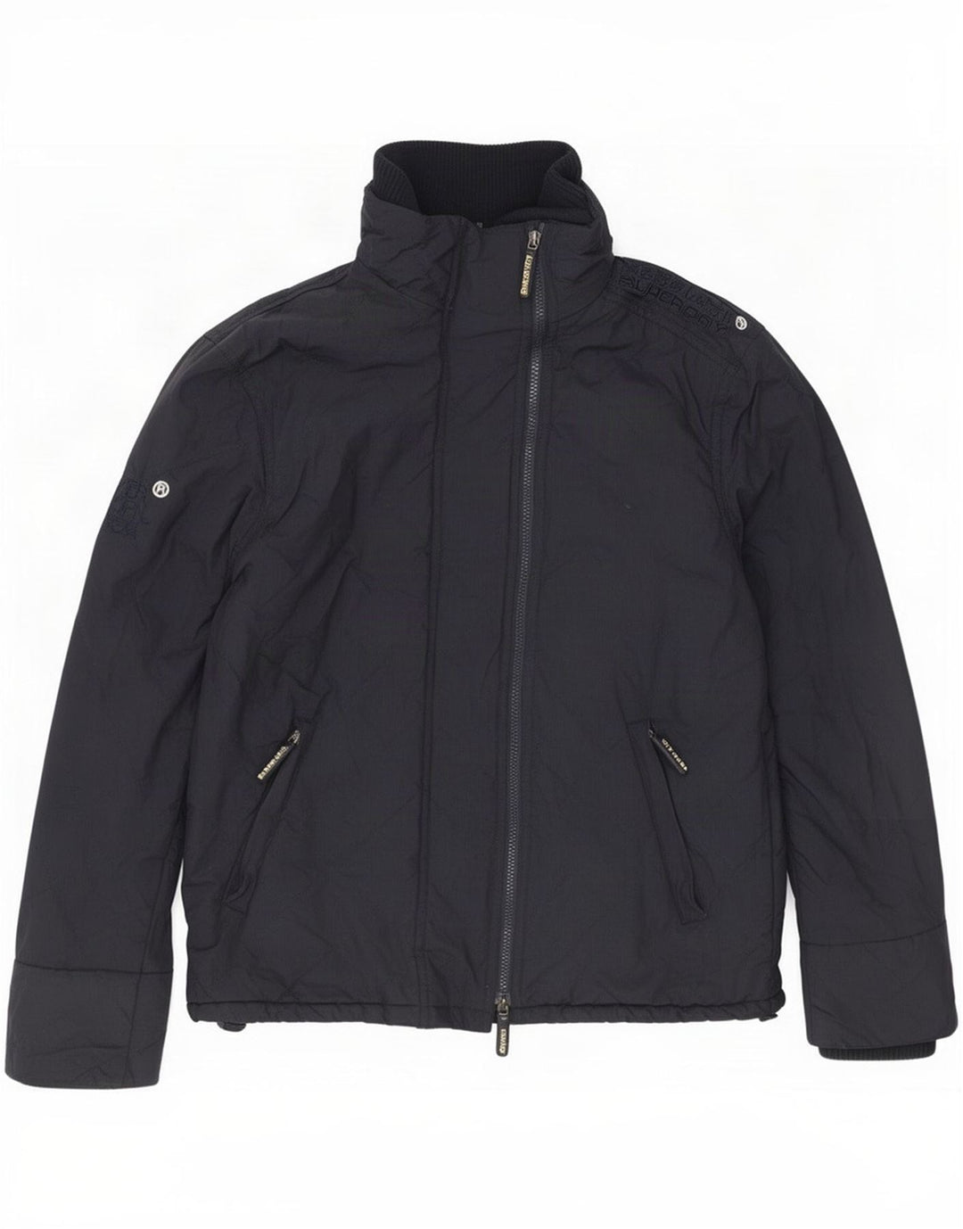 Giacca a vento da uomo Superdry Windcheater UK 40 Large in nylon blu navy