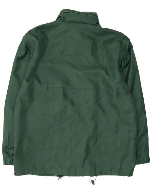 Giacca antipioggia da uomo con cappuccio Spalding UK 42 XL verde poliammide