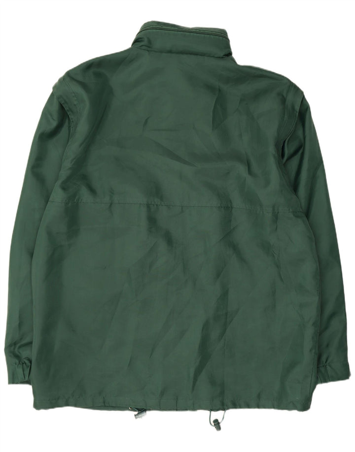 Giacca antipioggia da uomo con cappuccio Spalding UK 42 XL verde poliammide