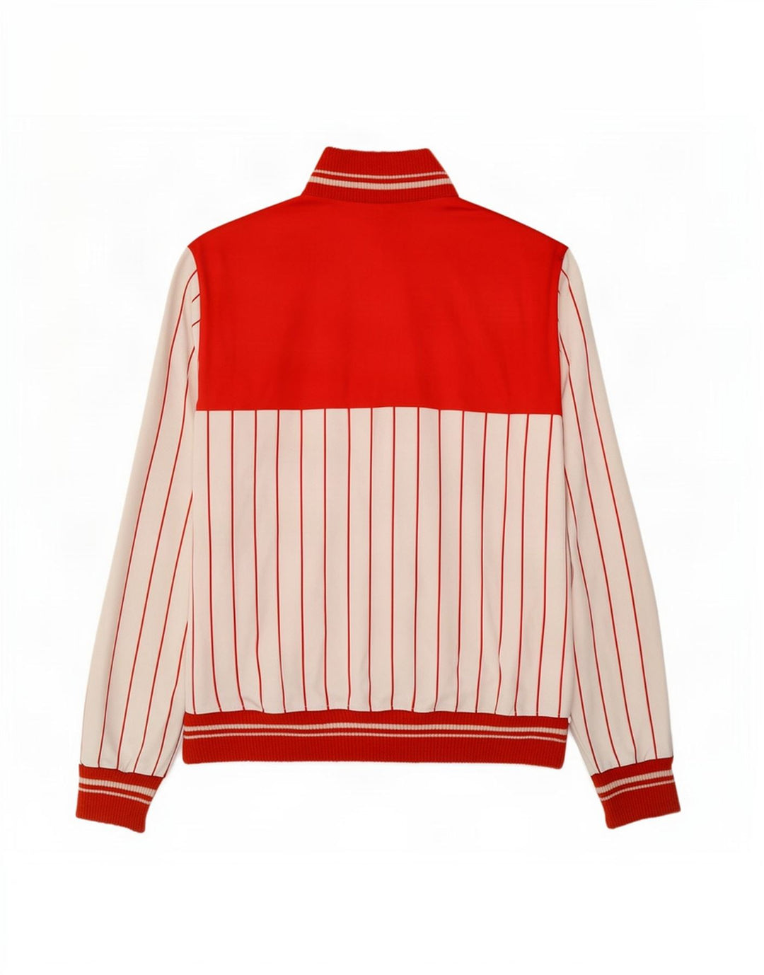 Giacca da ginnastica vintage da uomo, grande, a righe rosse