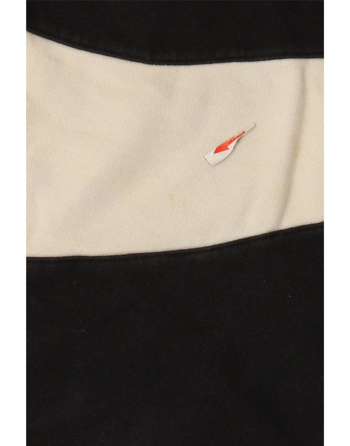 Felpa grafica Nike da uomo, maglione grande, cotone nero