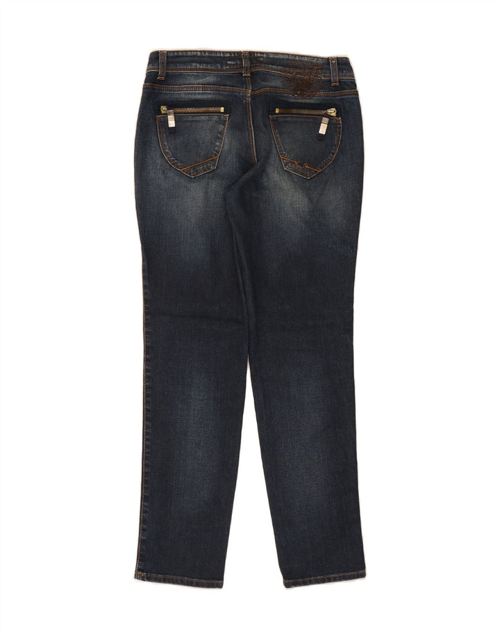 TRUSSARDI Womens Slim Jeans W27 L30 Navy Blue Cotton Vintage Trussardi and Second-Hand Trussardi from Messina Hembry 