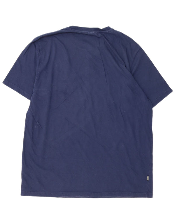 THE NORTH FACE T-shirt da uomo Top XL in cotone blu navy