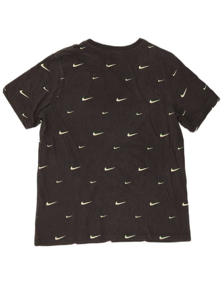 T-shirt grafica da uomo Nike Top grande in cotone nero
