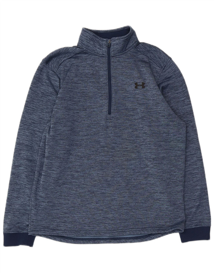 Felpa da uomo Under Armour Cold Gear, maglione medio, blu navy screziato