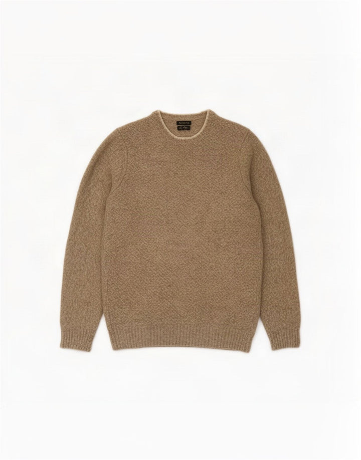 Massimo Dutti Maglione da uomo con scollo a barca XL Beige screziato