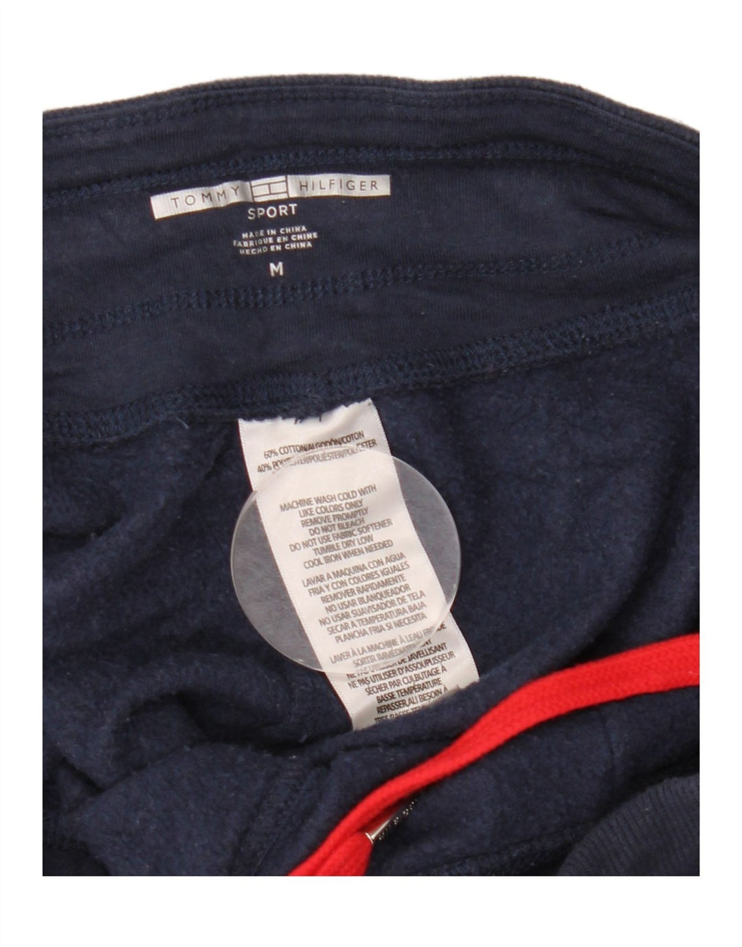 TOMMY HILFIGER Pantaloni da tuta da donna Joggers UK 14 Medio Blu Navy