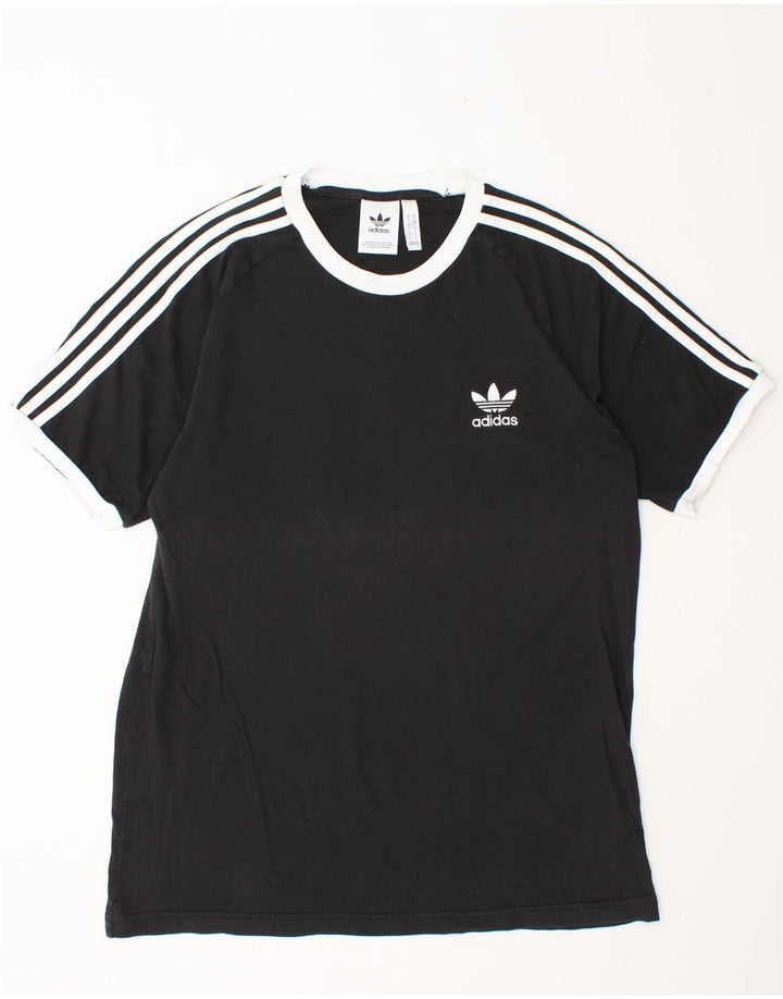 T-shirt Adidas da uomo Top Large in cotone nero