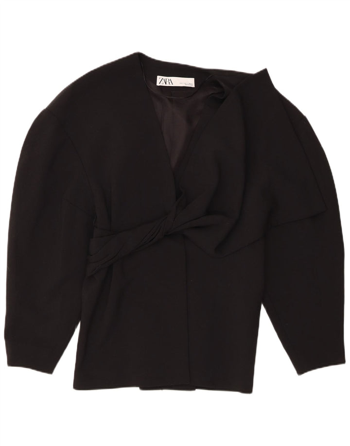 Giacca blazer da donna Zara UK 10 piccola in poliestere nero