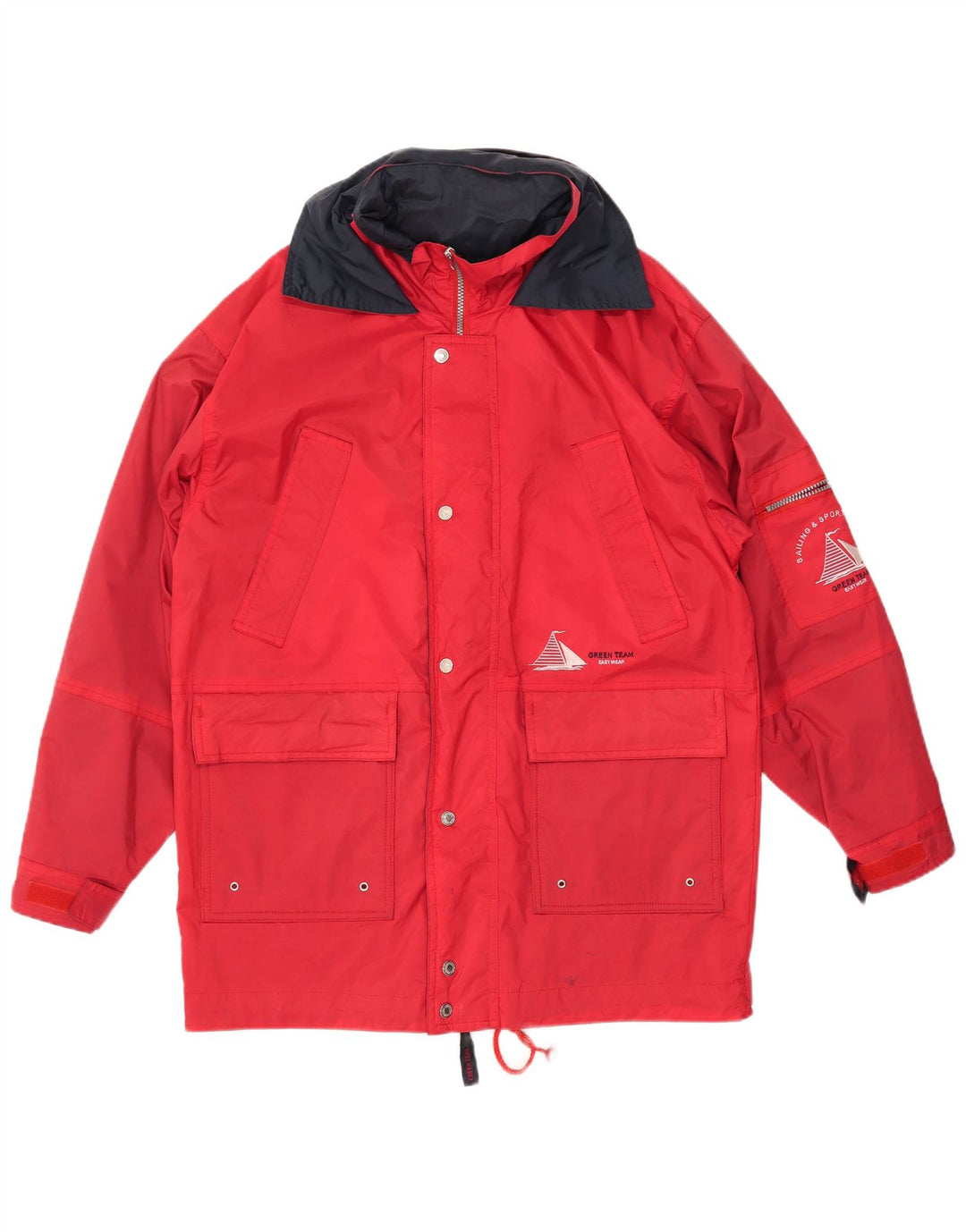 Giacca a vento da uomo VINTAGE UK 38 Poliammide rosso medio
