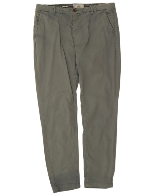 Pantaloni chino affusolati da donna Fat Face UK 14 Large W32 L28 Cotone verde
