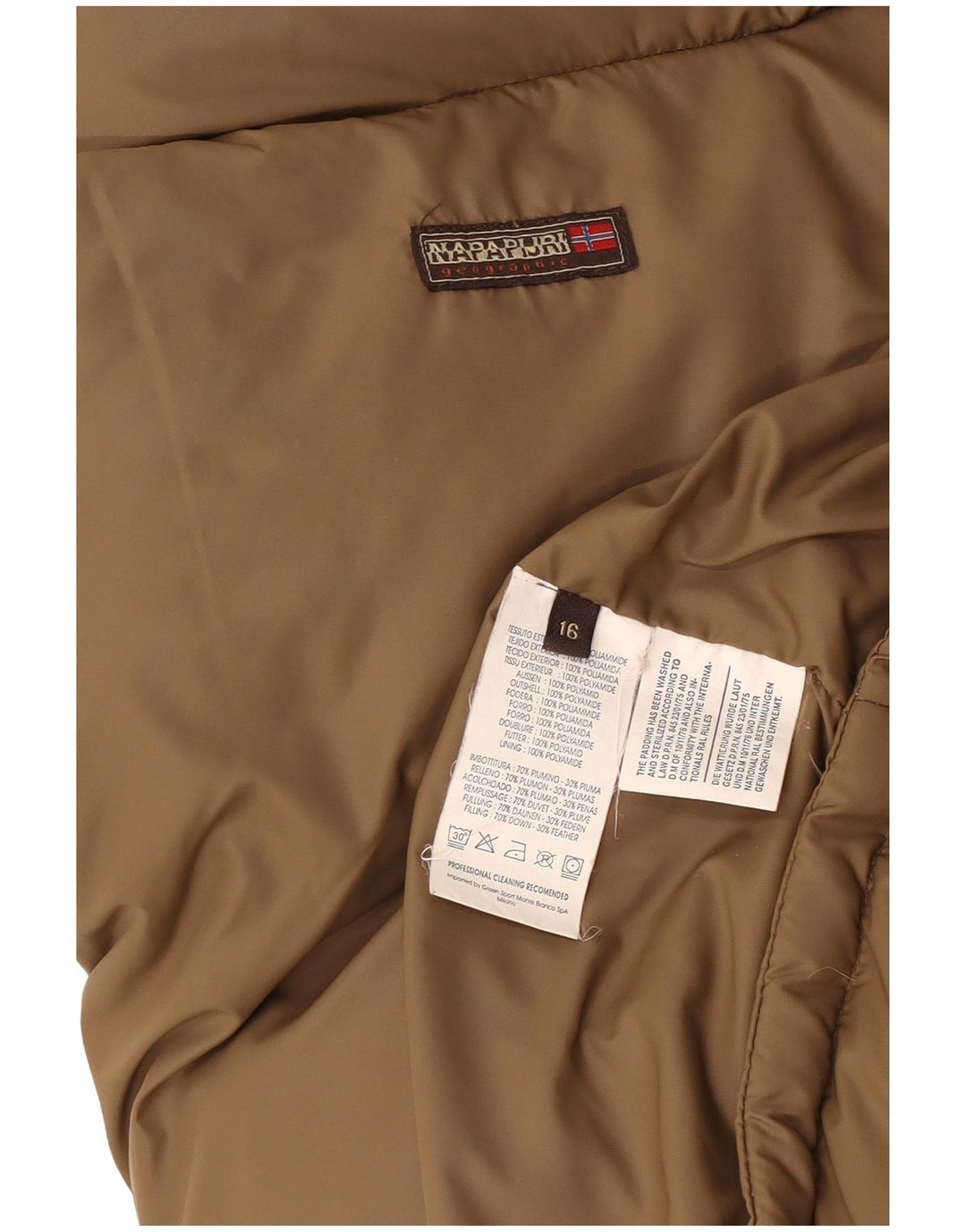 Gilet imbottito per ragazzi NAPAPIJRI 15-16 anni Beige in poliammide