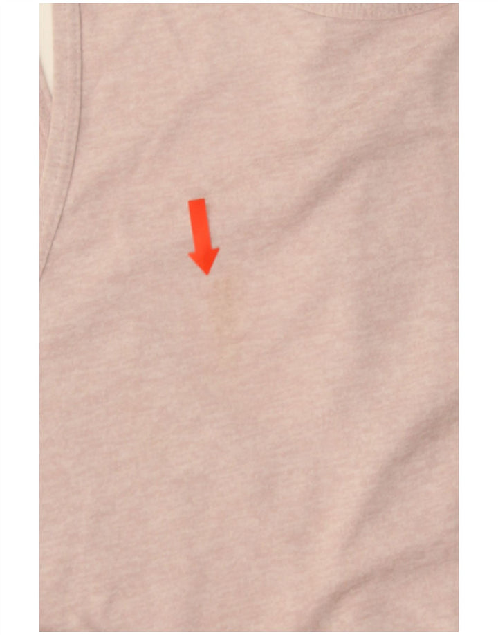 Canotta Nike Dri Fit da donna UK 12 poliestere rosa medio