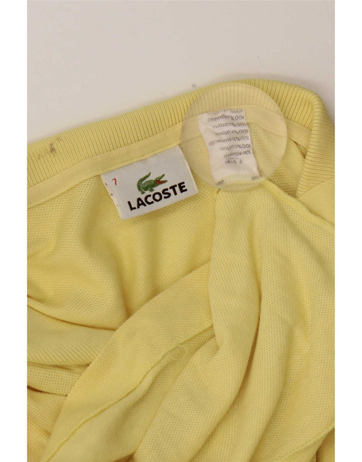 Polo da uomo Lacoste taglia 7 2XL cotone giallo