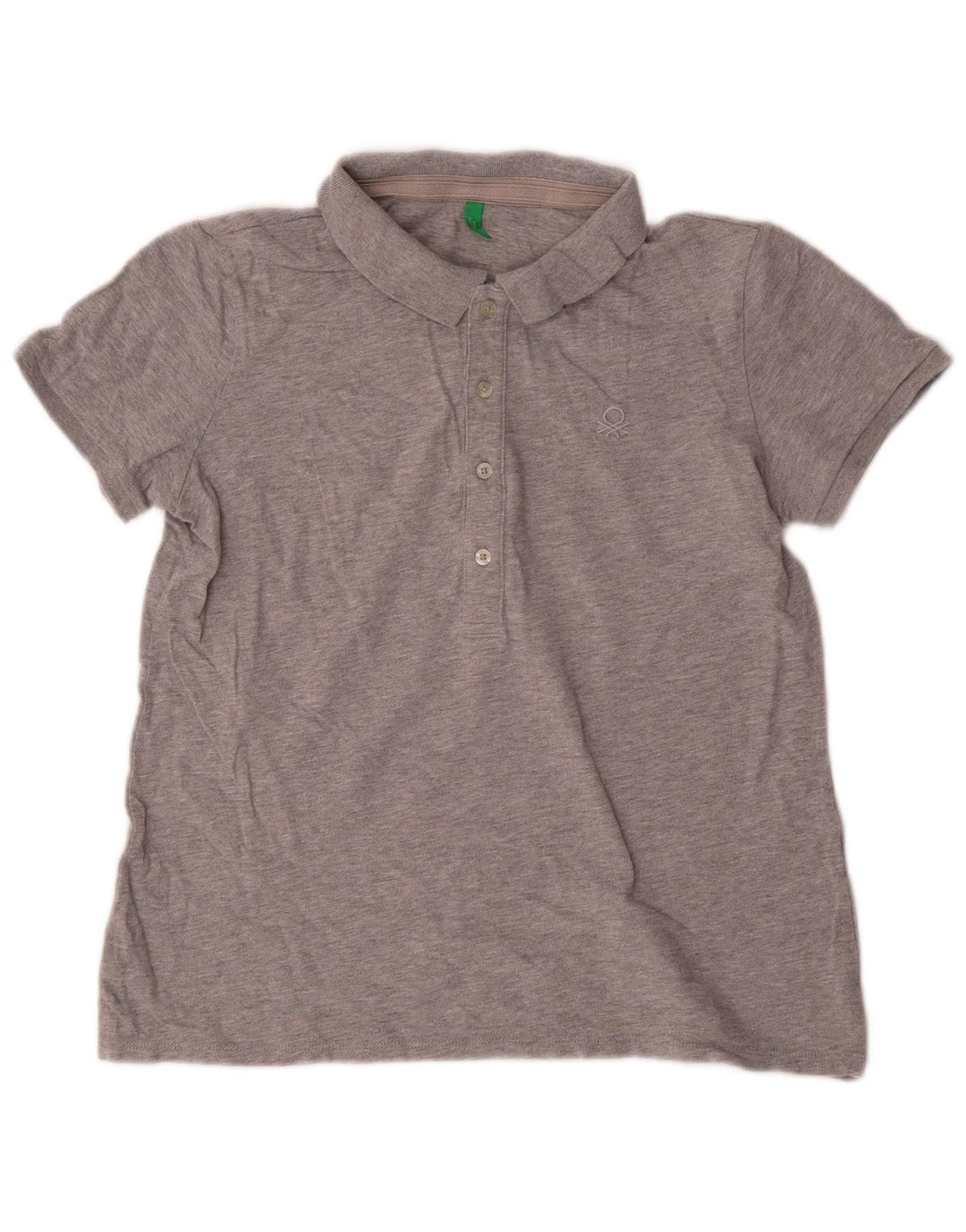 Polo Benetton da uomo UK 14 grigio medio