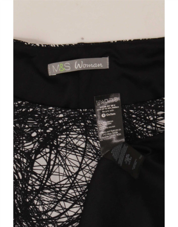 Abito tubino modello astratto da donna Marks & Spencer UK 20 2XL Nero