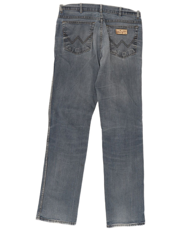 Jeans dritti elasticizzati Texas da uomo Wrangler W34 L36 cotone blu