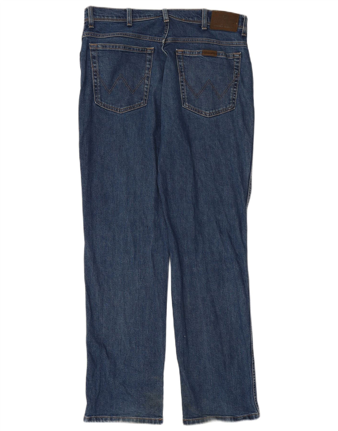 Jeans dritti da uomo WRANGLER W36 L34 cotone blu
