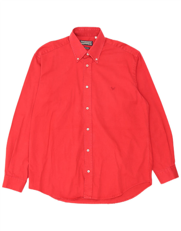 Camicia Uomo Avirex Large Rossa in Cotone