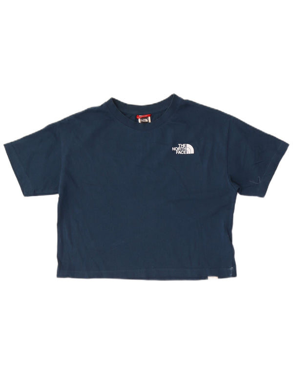 T-shirt corta da donna The North Face UK 6 XS blu navy cotone