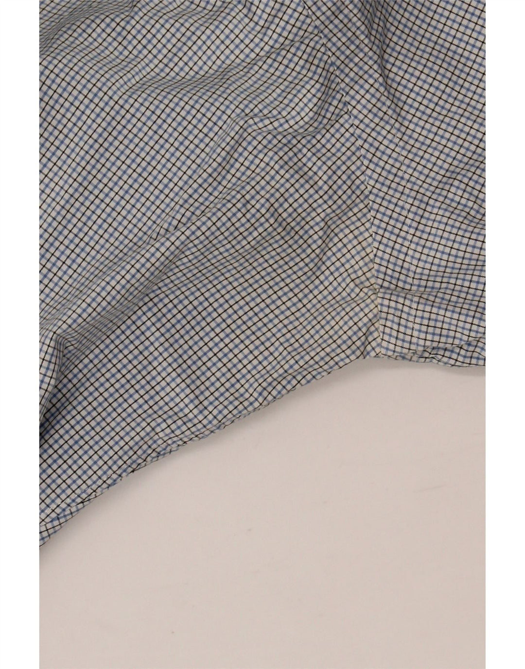 RALPH LAUREN Camicia da uomo taglia 15 1/2 cotone a quadretti blu medio