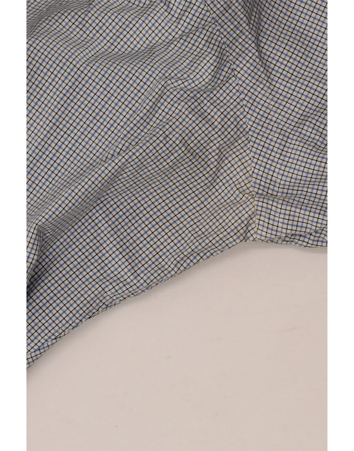 RALPH LAUREN Camicia da uomo taglia 15 1/2 cotone a quadretti blu medio