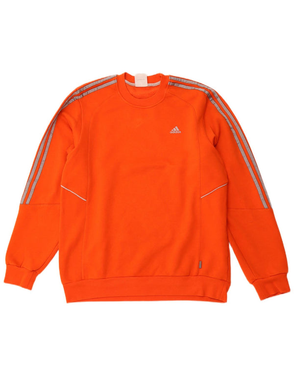 Felpa ADIDAS da uomo in cotone arancione medio