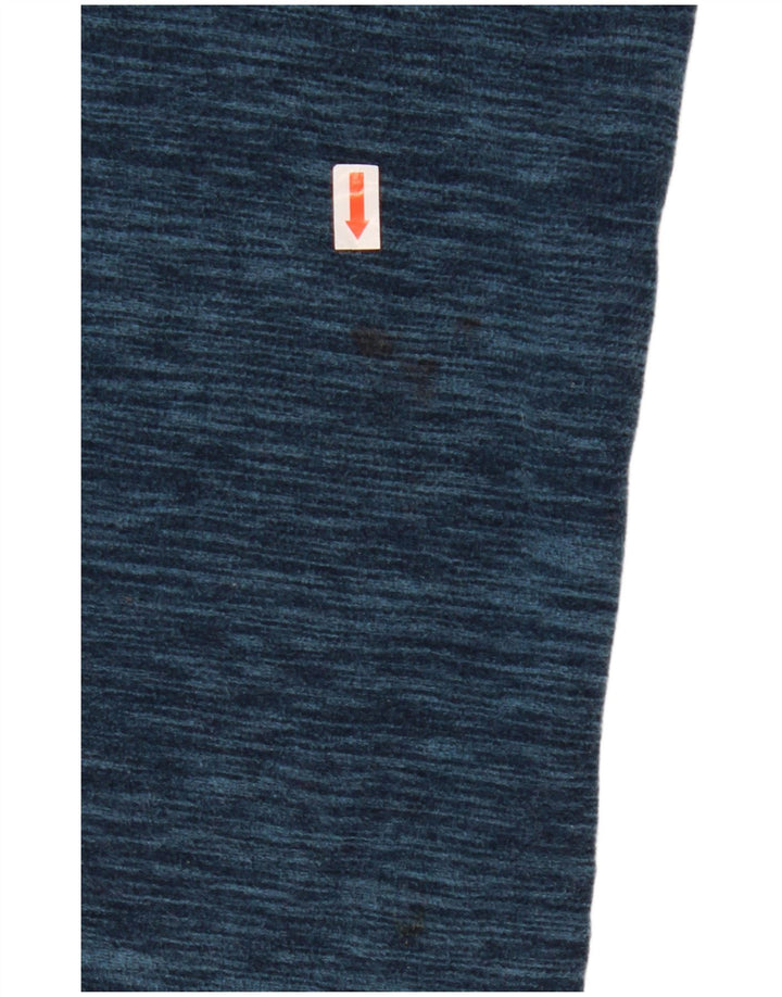 MOUNTAIN WAREHOUSE Maglione in pile da uomo con zip e collo 2XL Poliestere chiazzato blu