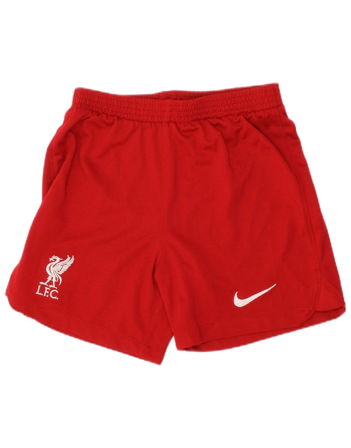 Pantaloncini sportivi Nike Liverpool da ragazzo, 6-7 anni, grande, rosso, in poliestere