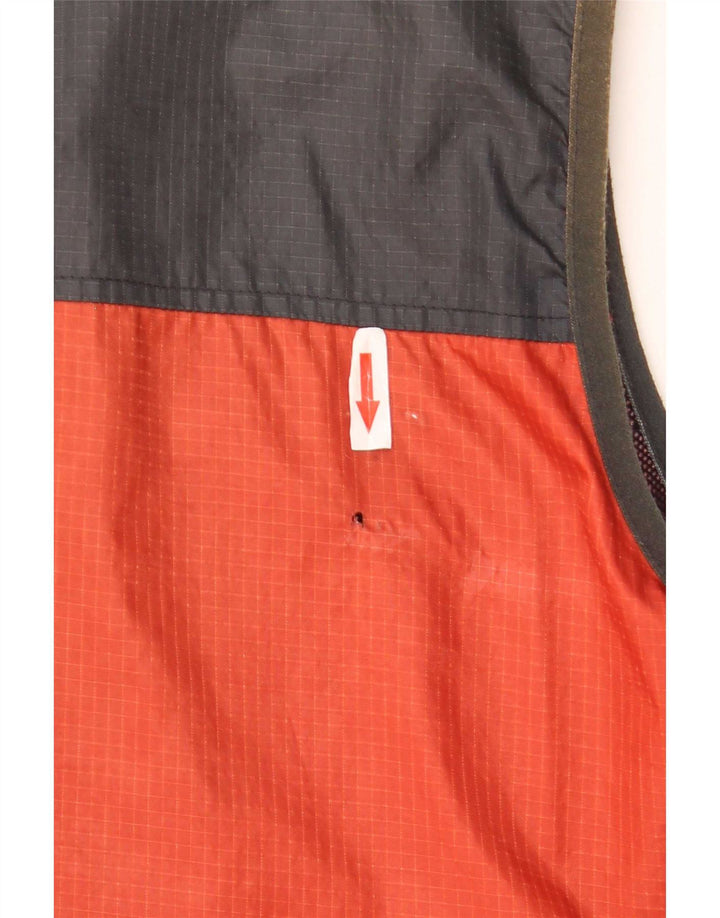 Gilet da uomo Paco UK 40 Large arancione color block in nylon
