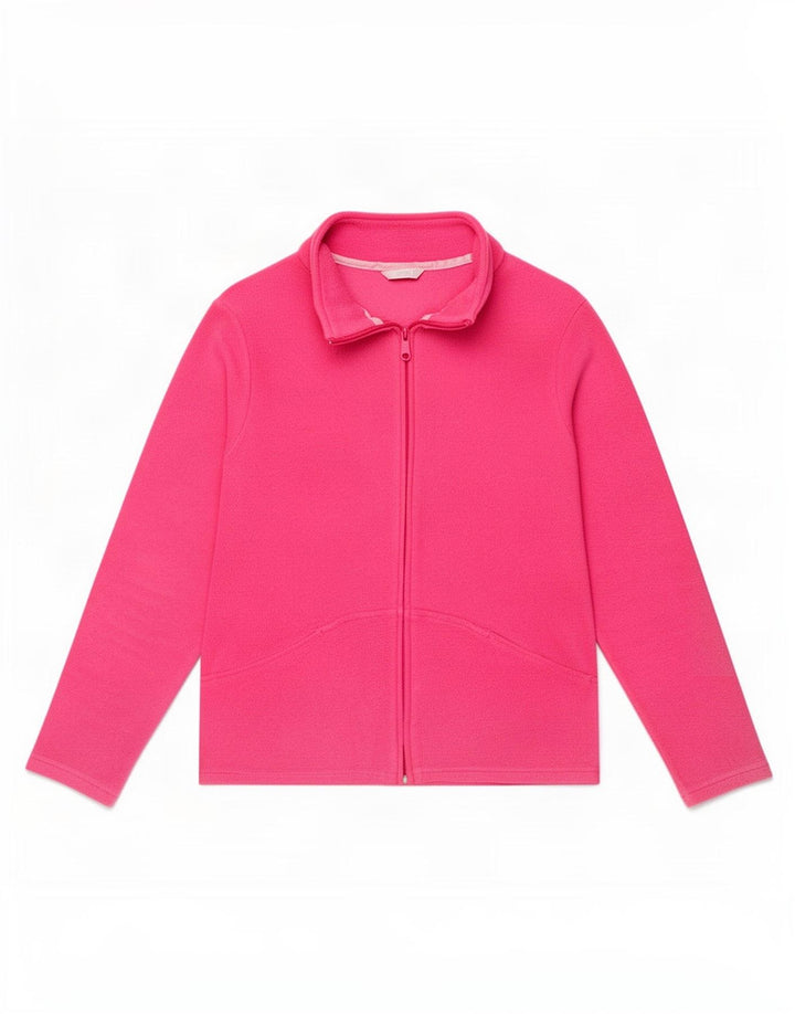 Giacca in pile da donna Marks & Spencer UK 16 grande poliestere rosa