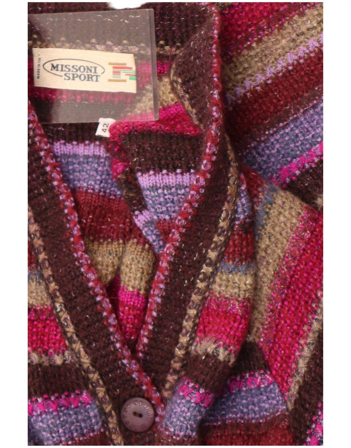 Maglione cardigan donna Missoni Sport IT 42 medio a righe multicolore
