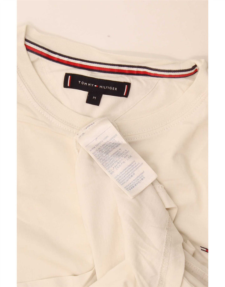 T-shirt da uomo Tommy Hilfiger Top in cotone bianco medio