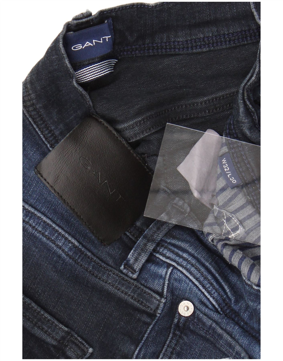 Jeans slim da uomo GANT W32 L30 cotone blu navy