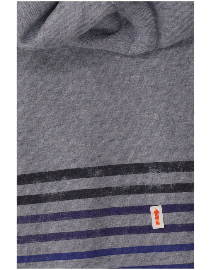 Maglione con cappuccio grafico da uomo SUPERDRY 2XL cotone blu