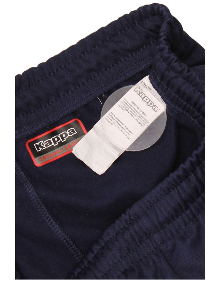 Pantaloni Tuta Capri Bambino Kappa 13-14 Anni Blu Navy Poliestere
