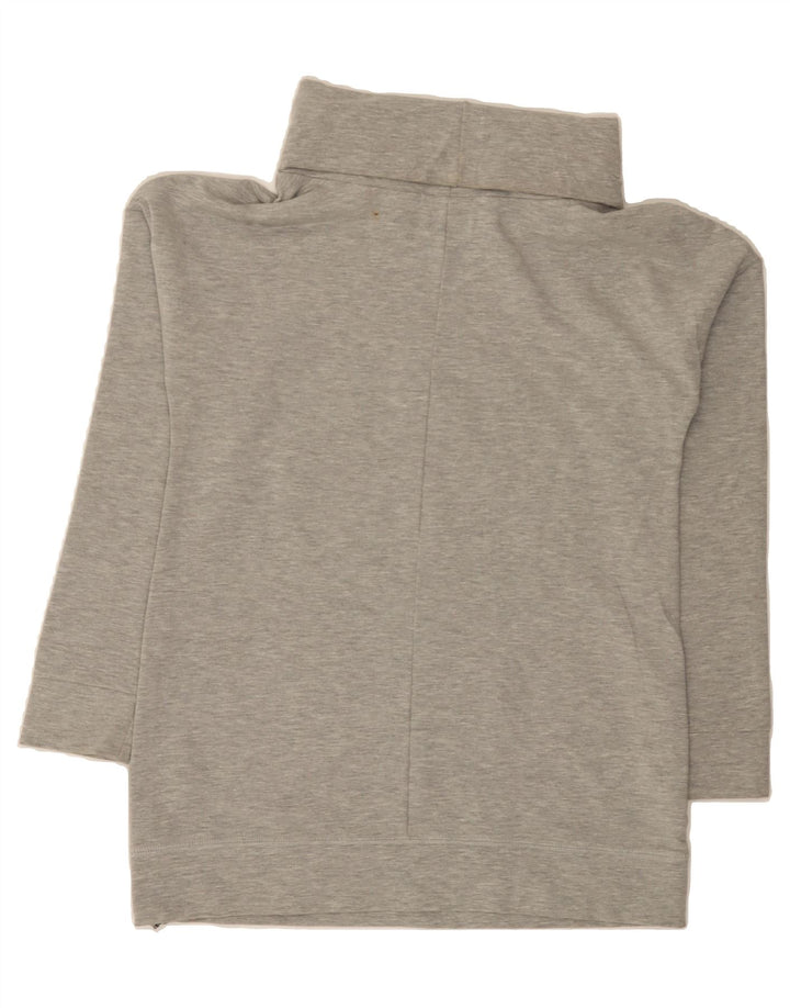 CONVERSE Womens Graphic Roll Neck Sweatshirt Jumper UK 14 Large Grey Vintage Converse and Second-Hand Converse from Messina Hembry 