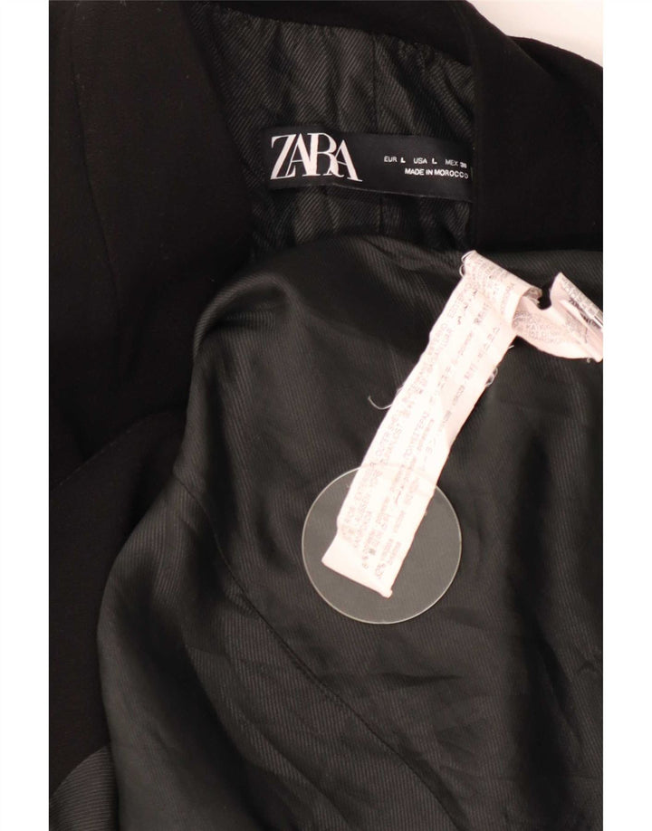 Soprabito da donna Zara UK 16 grande poliestere nero