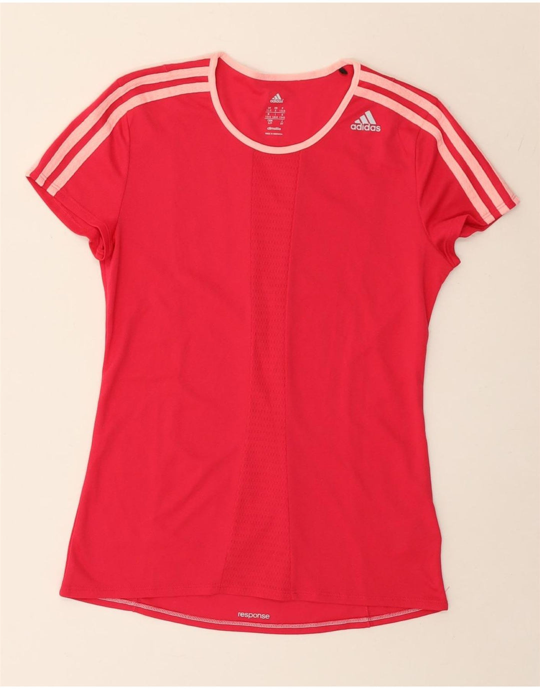 T-shirt Adidas Climalite da donna Top UK 8/10 Small Rosa Poliestere