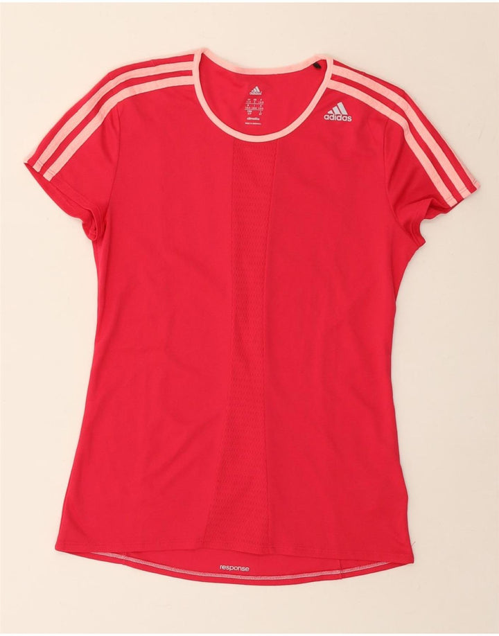 T-shirt Adidas Climalite da donna Top UK 8/10 Small Rosa Poliestere