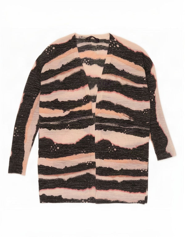 Maglione cardigan lungo da donna Marks & Spencer UK 10 piccolo nero