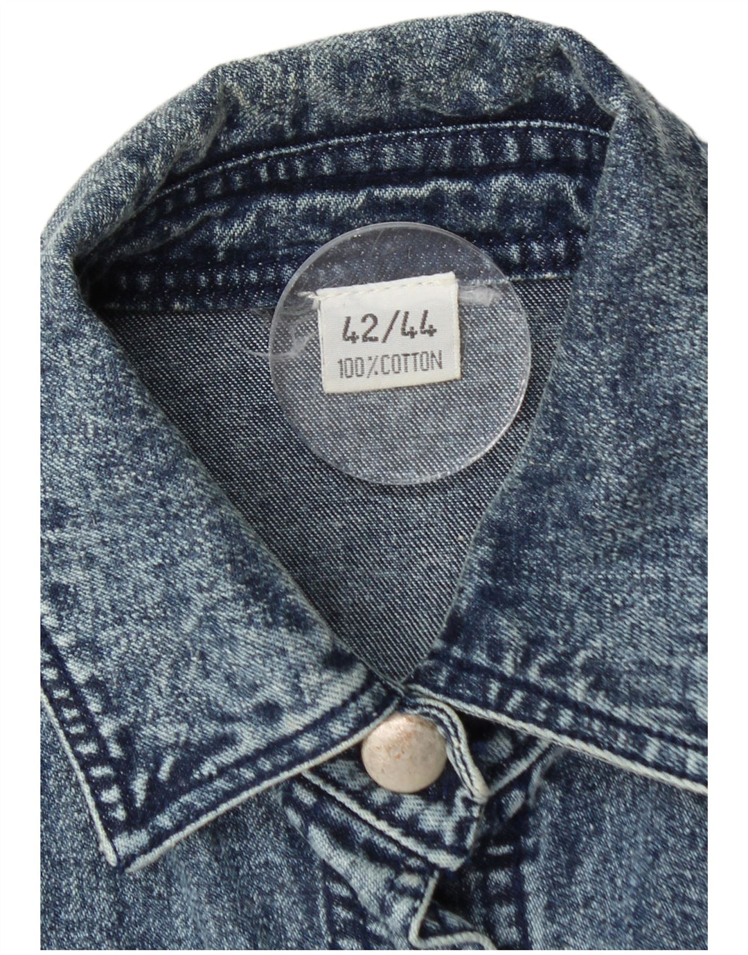 Abito vintage da donna in denim militare a vita bassa IT 42/44 Blu medio