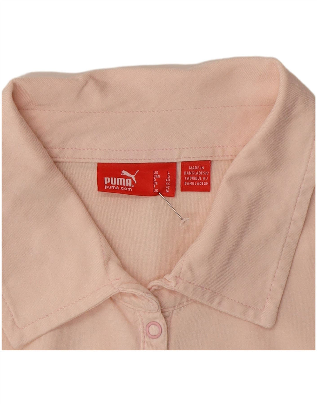 Polo a maniche lunghe da donna Puma UK 14 Rosa medio