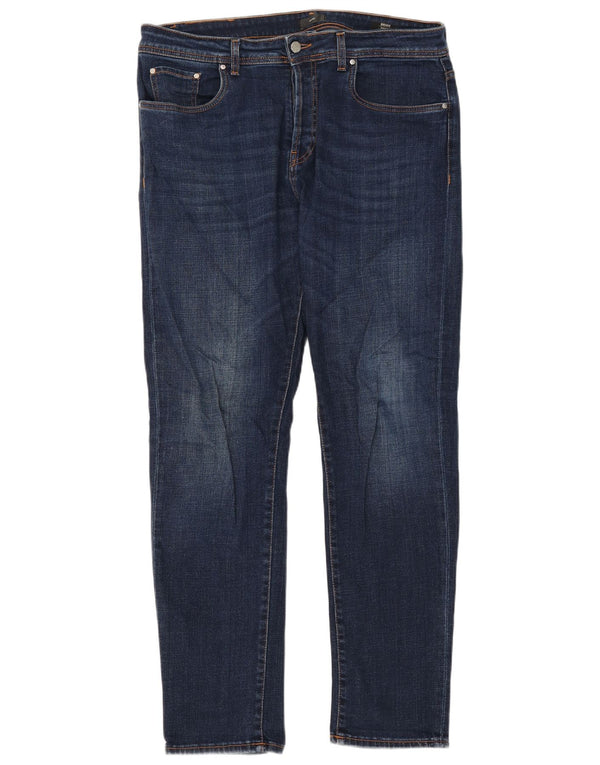 LIU JO Jeans dritti da uomo vestibilità regolare W38 L32 cotone blu