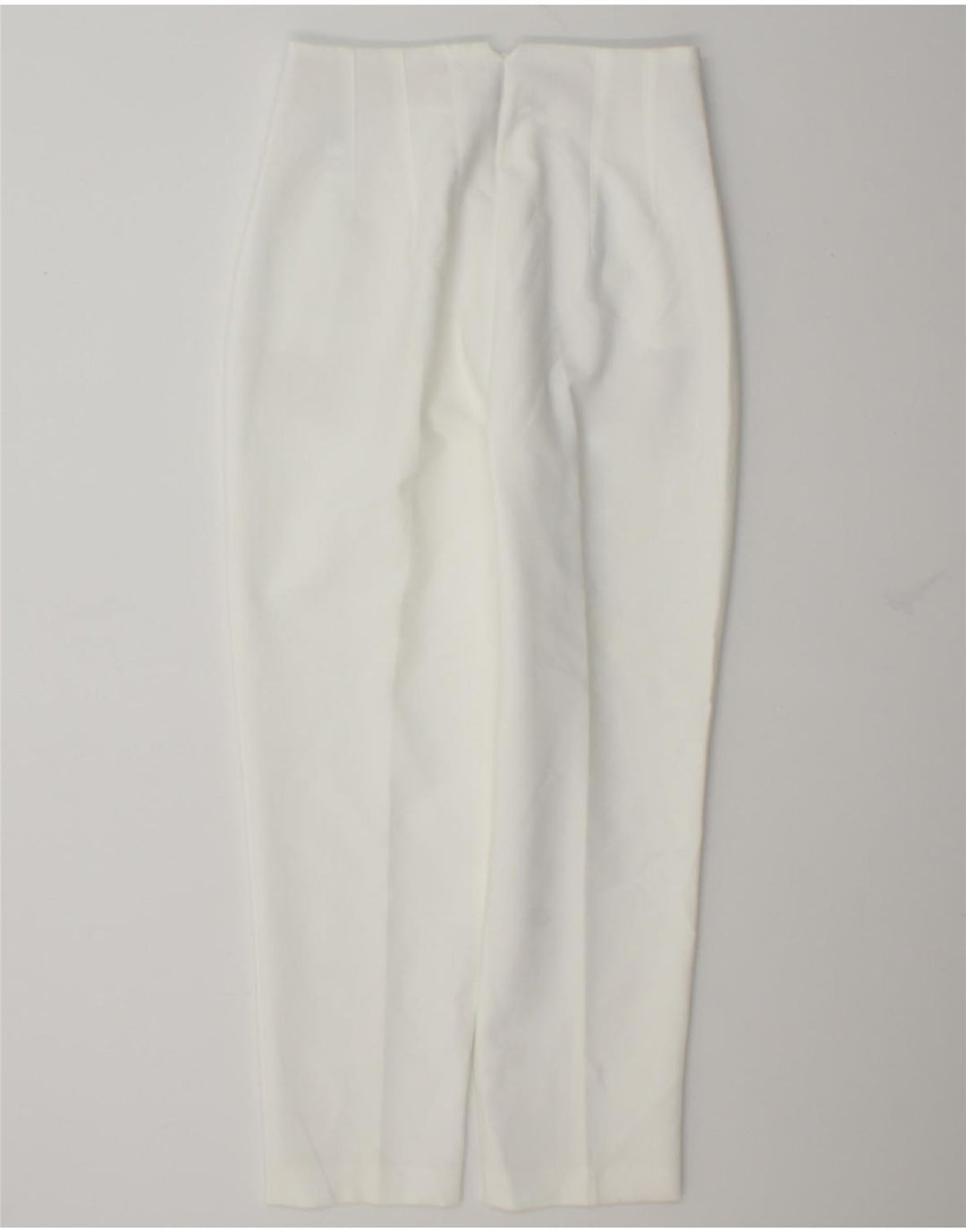 Pantaloni da abito affusolati da donna Zara medi W28 L27 poliestere bianco
