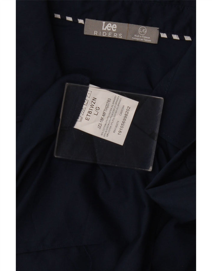 Camicia LEE da donna Riders UK 16 Large in cotone blu navy
