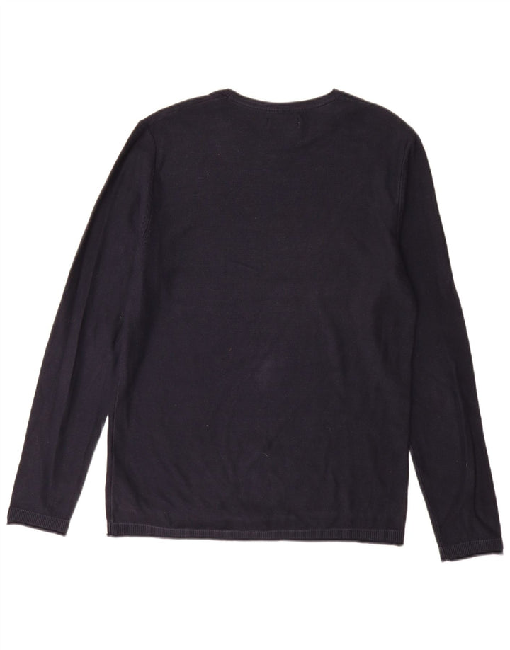 Maglione maglione girocollo da uomo Jack & Jones grande blu navy