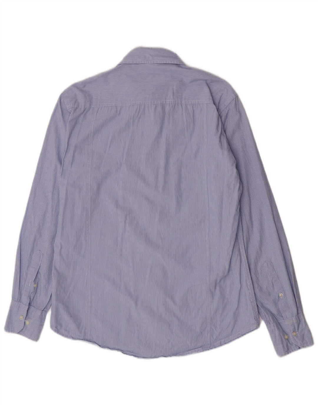 Camicia Kappa Uomo Large Blu Gessato Cotone